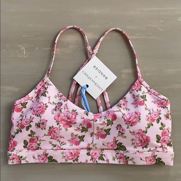 LoveShackFancy Other - Loveshackfancy x Bandier Peony Garden Bra S